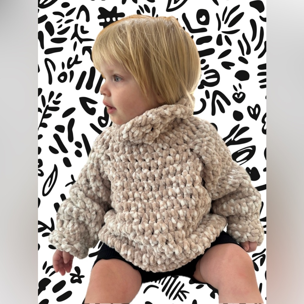 TillieLou Tuesday Teddy crochet sweater
